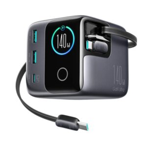 JOYROOM JR-TRD01 PODIX 140W 5-Port GaN Charger – Multi-Function USB Charging Station for Home/Office