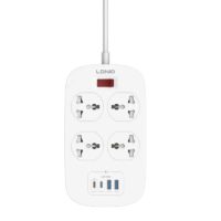 LDNIO SC4407C Universal Outlet 45W USB Power Strip with 4 AC outlets