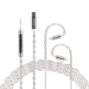 Nicehck SP4 USB C IEM Cable with Mic, CX31993 DAC Chip