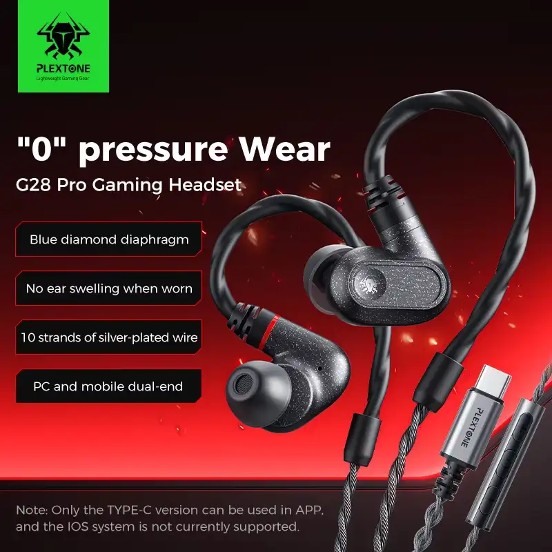 Plextone G28 Pro gamPlextone G28 Pro gaming earphones with clear surround sounding earphones with clear surround sound