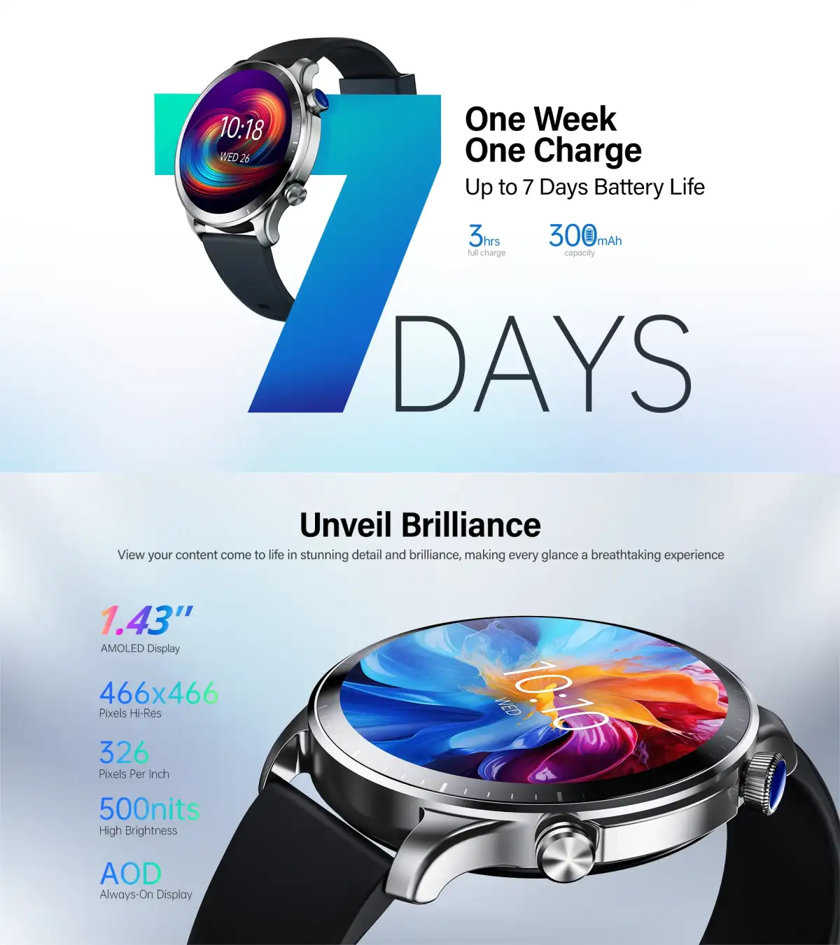 Stylish calling smartwatch built for smooth daily use