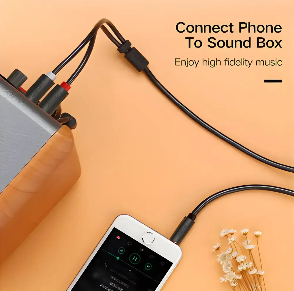 UGREEN AV102 3.5mm to dual RCA cable for clear audio