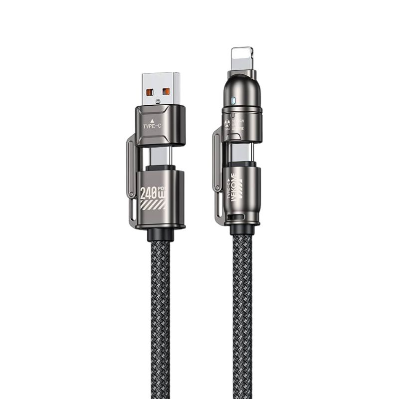 WEKOME WDC-50 KingKong Atom Series 240W 4-in-1 Fast Charging Data Cable WEKOME WDC-50 KingKong Atom Series 240W 4-in-1 Fast Charging Data Cable