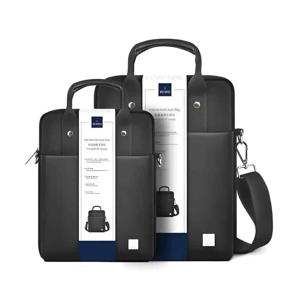 WiWU vertical 14" laptop bag designed for MacBook users