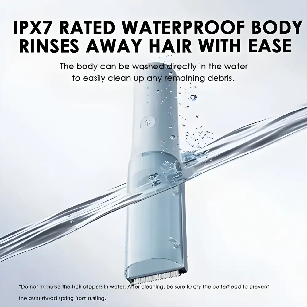 Children hair trimmer with smooth low-vibration use