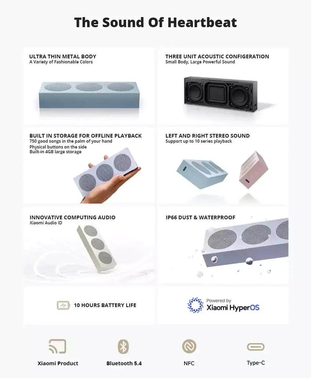 Compact Bluetooth speaker ideal for indoor and outdoor use