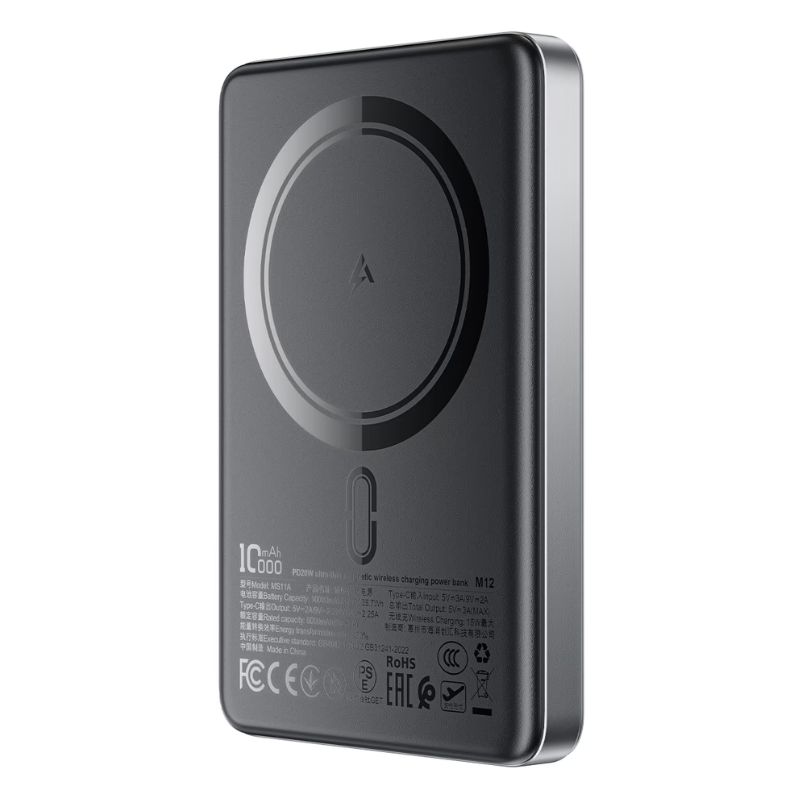 ACEFAST M12 PD20W 10000mAh Slim Magnetic Wireless Power Bank ACEFAST M12 PD20W 10000mAh Slim Magnetic Wireless Power Bank