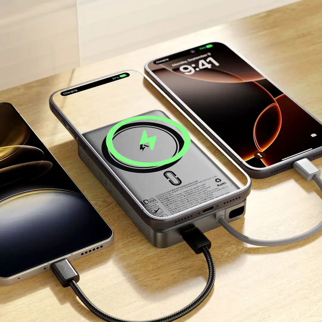 Premium ACEFAST magnetic power bank with fast charging