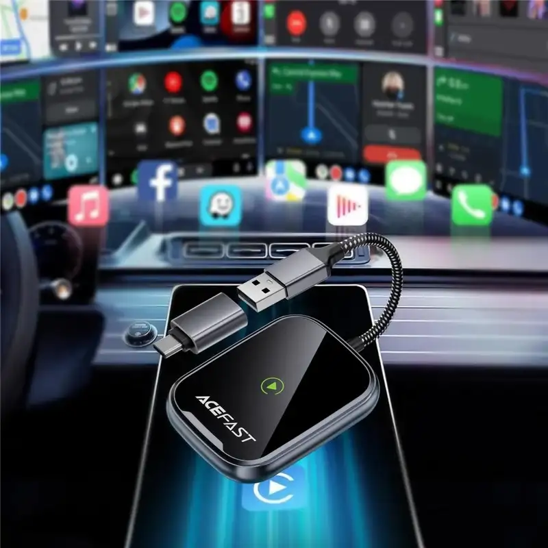 ACEFAST QC1 wireless CarPlay adapter for seamless use