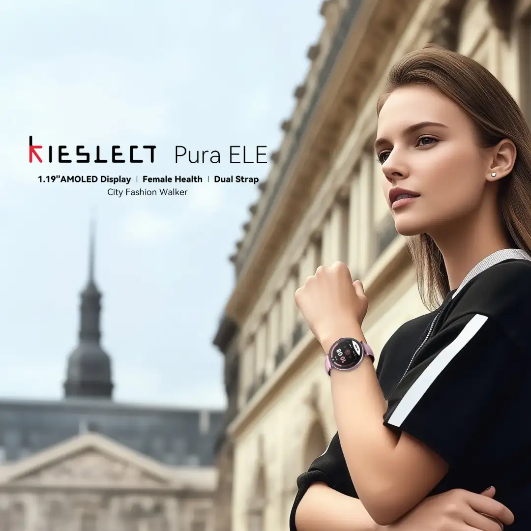 Kieslect Pura Ele Bluetooth calling smart watch design