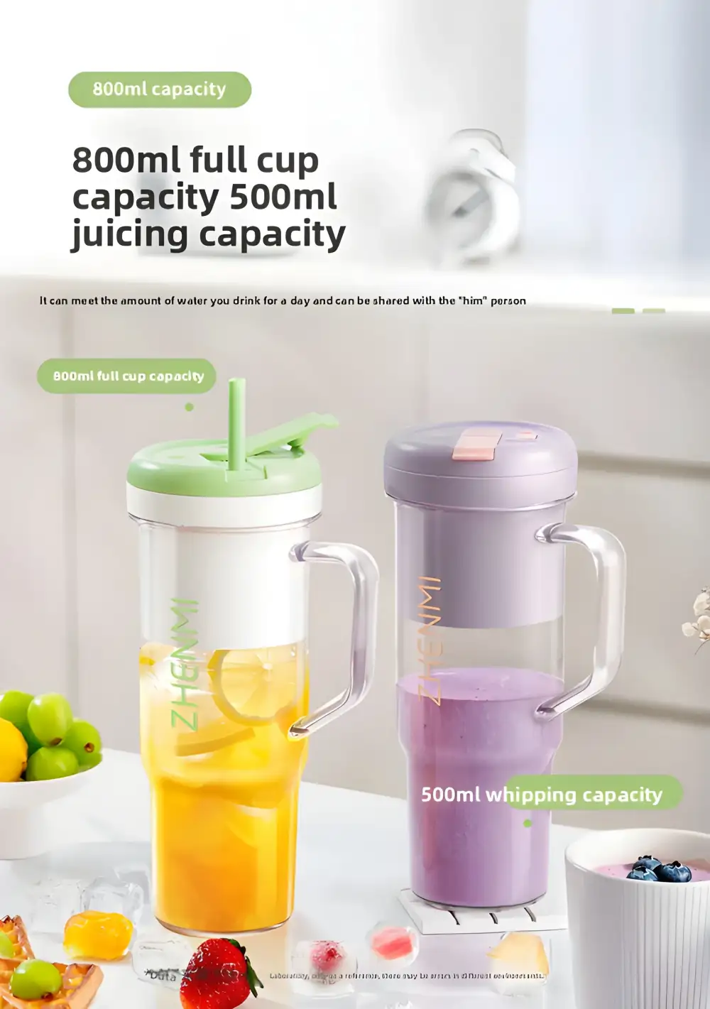 Premium portable blender delivers smooth fresh juice
