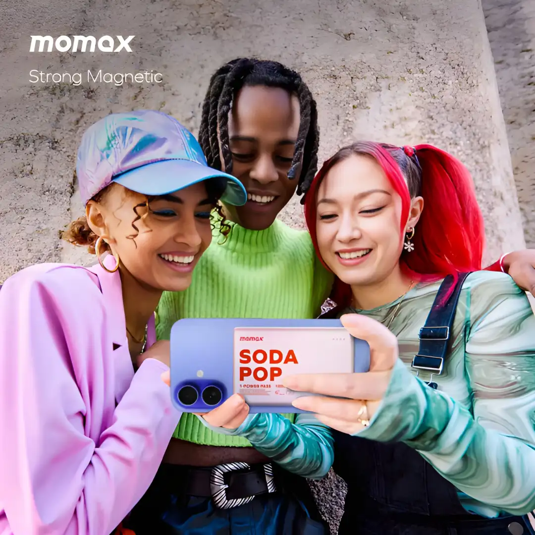 Momax Soda Pop power bank for wireless charging support
