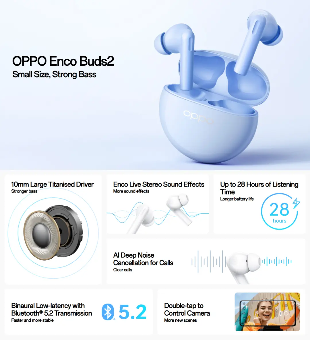 OPPO Enco Buds2 IPX4 Earbuds With AAC Codec