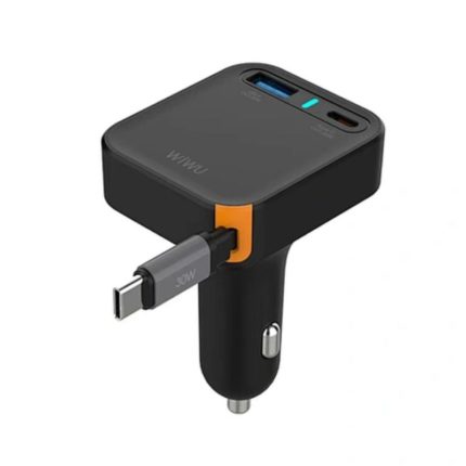WIWU Wi-CC033 Helix USB-A + Type-C 65W Car Charger