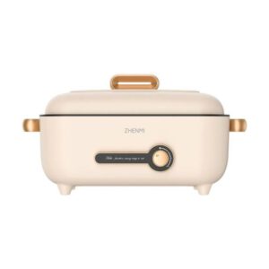 Zhenmi ED4001 4L Multi-Function Electric Cooking Pot with Non-Stick Pan 1500W