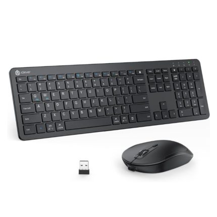 iClever GK08 Wireless Keyboard and Mouse