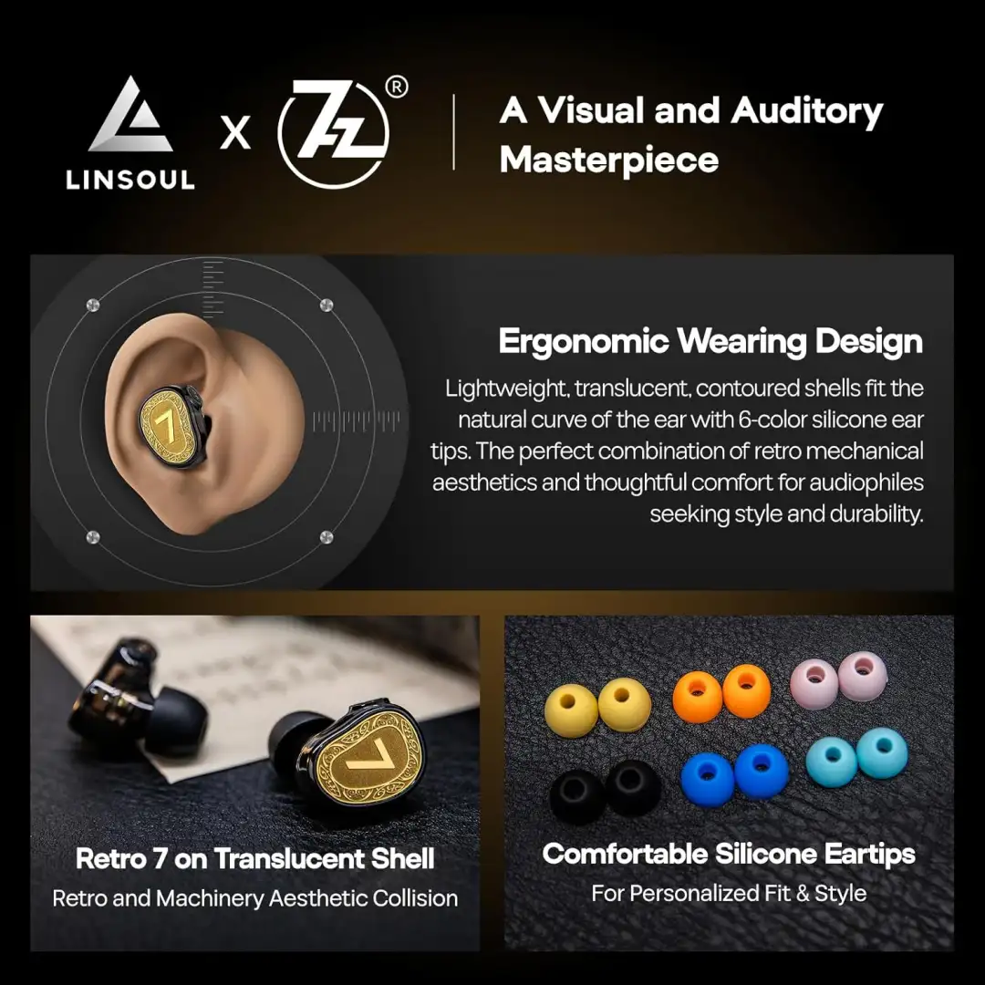 7HZ ELUA ULTRA IEM with ergonomic comfortable fit