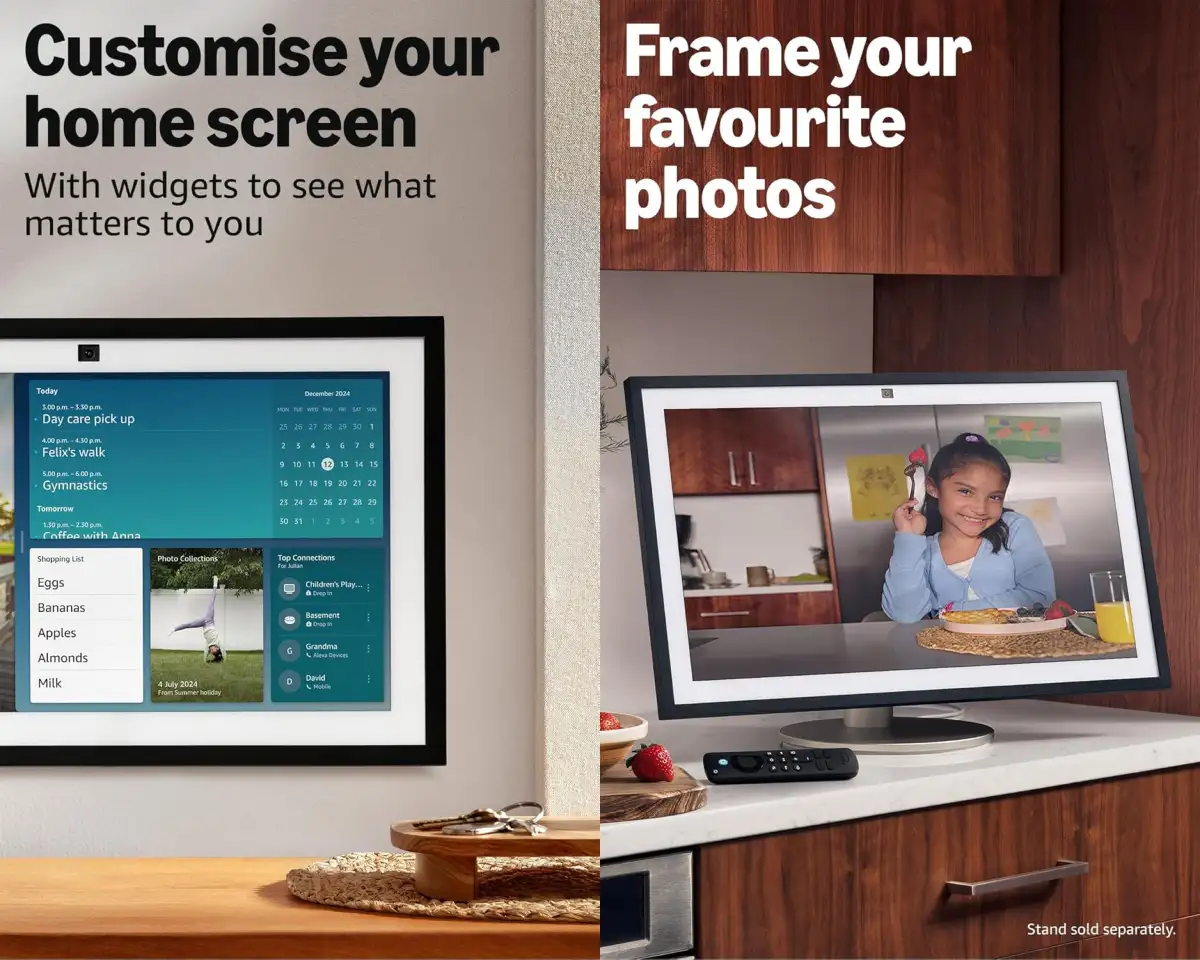 Alexa smart display with built-in Fire TV streaming apps