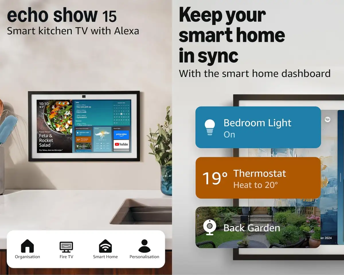 Amazon Echo Show 15 2nd Gen 15.6-inch Full-HD display