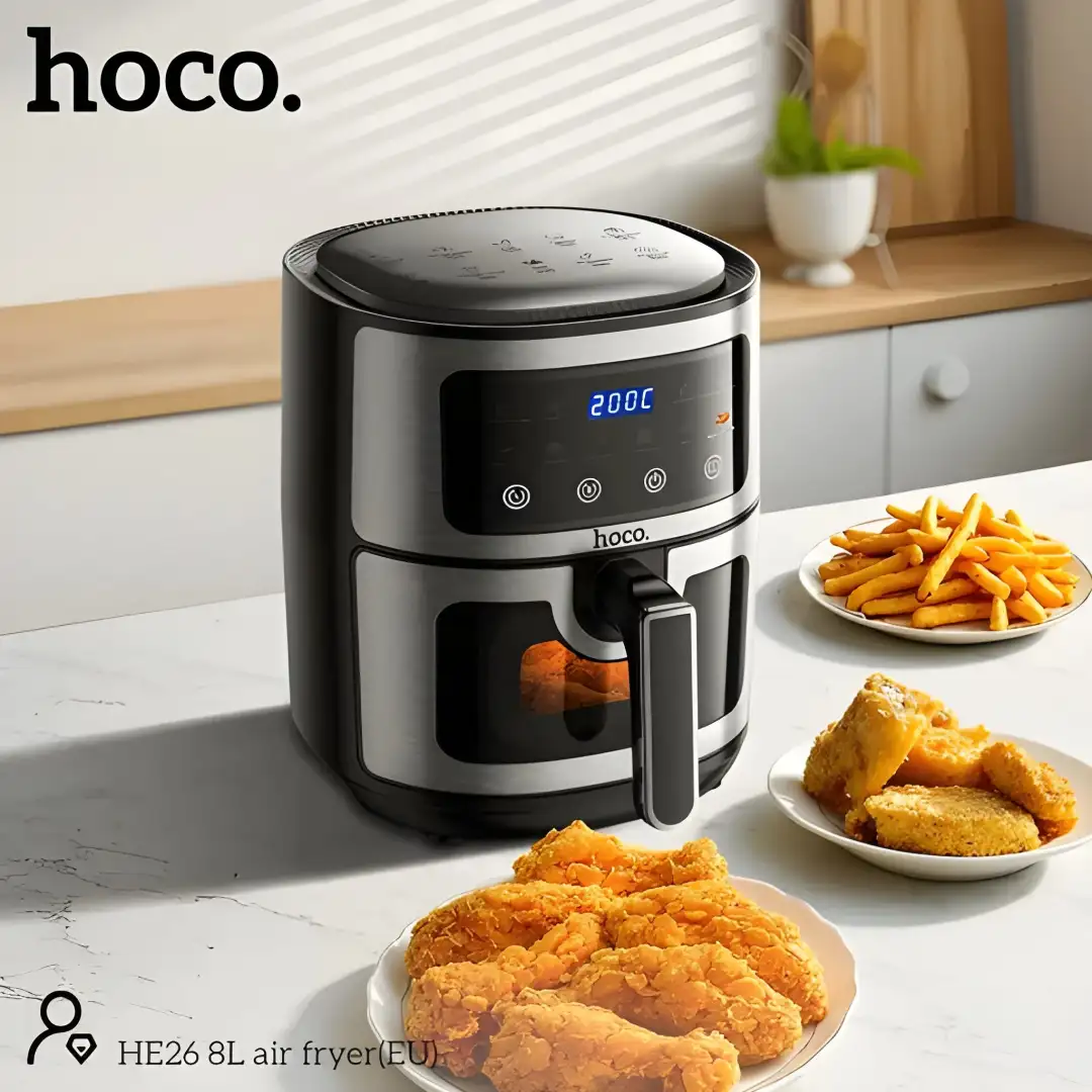 Hoco HE26 8L air fryer with 360° heat circulation system