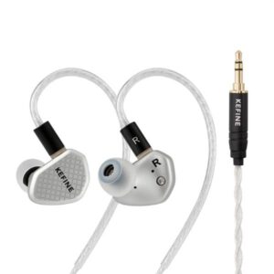 KEFINE Klean SV 10mm Dynamic Driver IEM Earphone with Silver Metal Shell