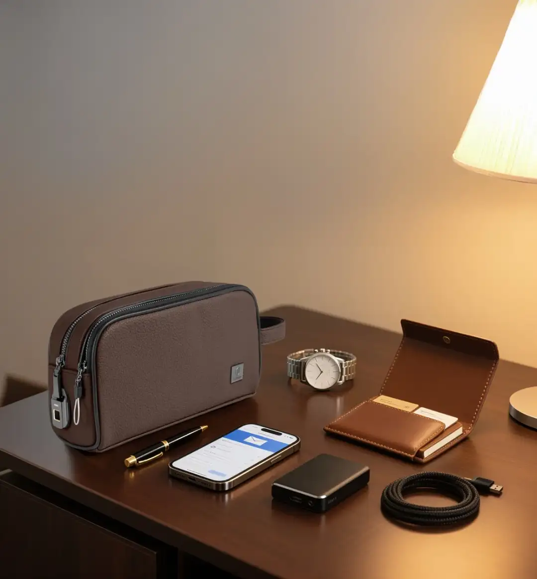 Premium WiWU lock pouch with biometric fingerprint sensor