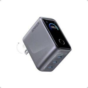 Anker Prime 160W 3-Port Fast Charger with Smart Display GaN Power Adapter