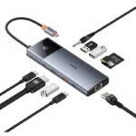 Baseus Metal Gleam Series II 10-in-1 USB Hub with 4K 60Hz HDMI, RJ45 Ethernet and PD 100W