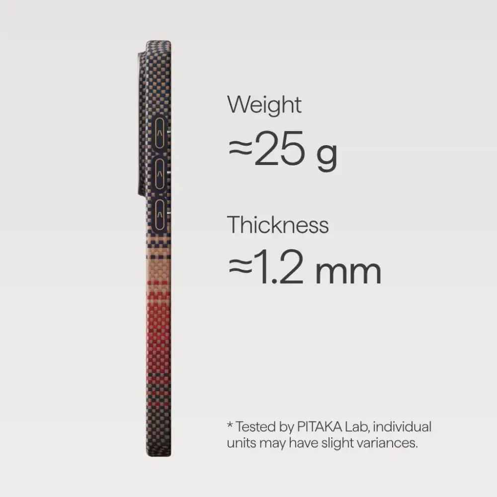 Pitaka Edge Case Sunset wireless charging support samsung s26 ultra