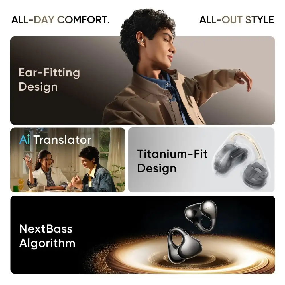 realme Buds Clip open ear wireless earbuds daily usage lifestyle