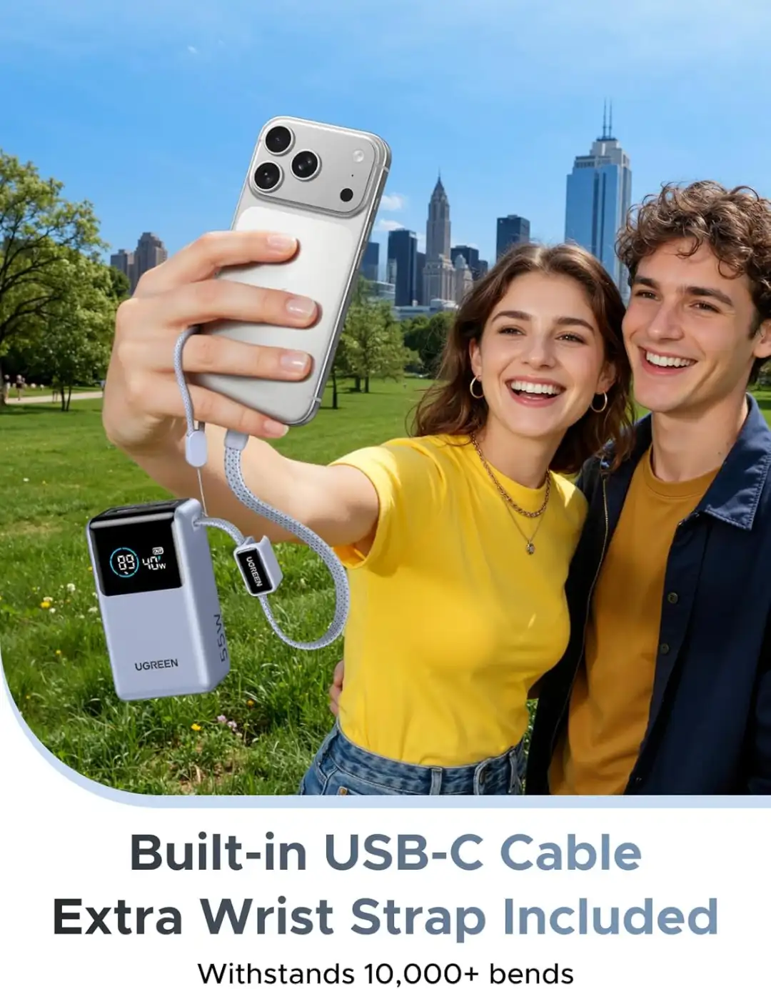 UGREEN PB727 55W PD fast charging USB C output power bank