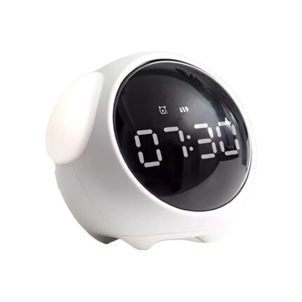 Xiaomi Emoji Pixel Voice Control Alarm Clock with LED light multifunction digital clock front design
