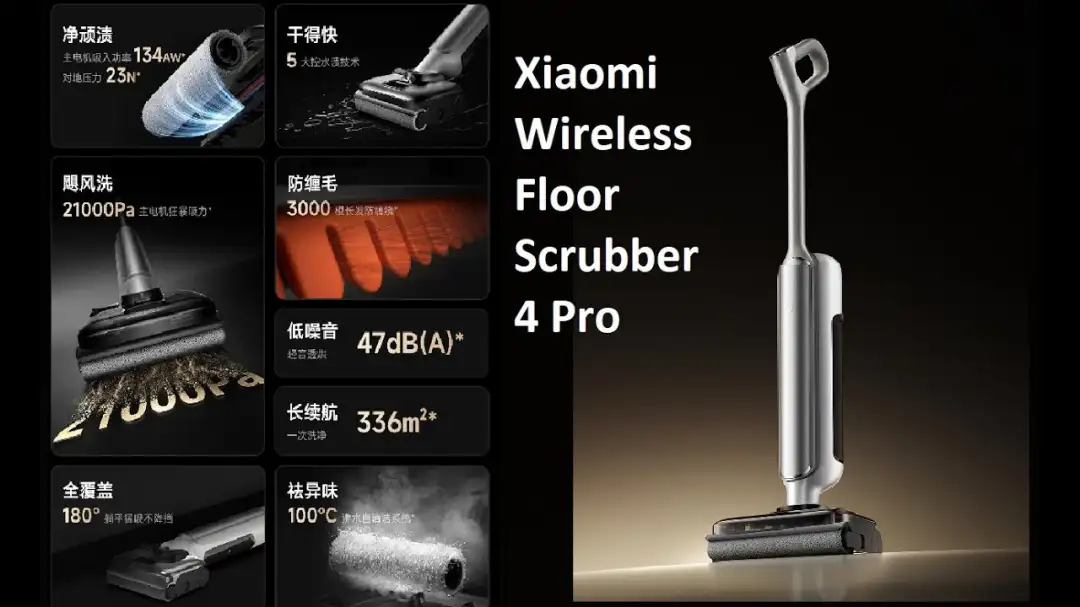 Xiaomi Mijia Wireless Floor Washer 4 Pro smart floor cleaning device