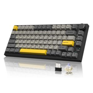 AJAZZ AK820 Pro hot swappable tri mode mechanical keyboard with RGB lighting