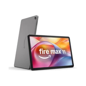 Amazon Fire Max 11 tablet 2024 64GB 4GB RAM grey front and back view with 11 inch display