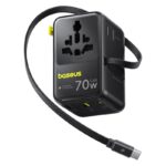 Baseus EnerCore CG11 70W GaN travel adapter main design with retractable cable