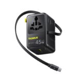Baseus PicoGo AG11 45W GaN travel adapter main design with retractable cable