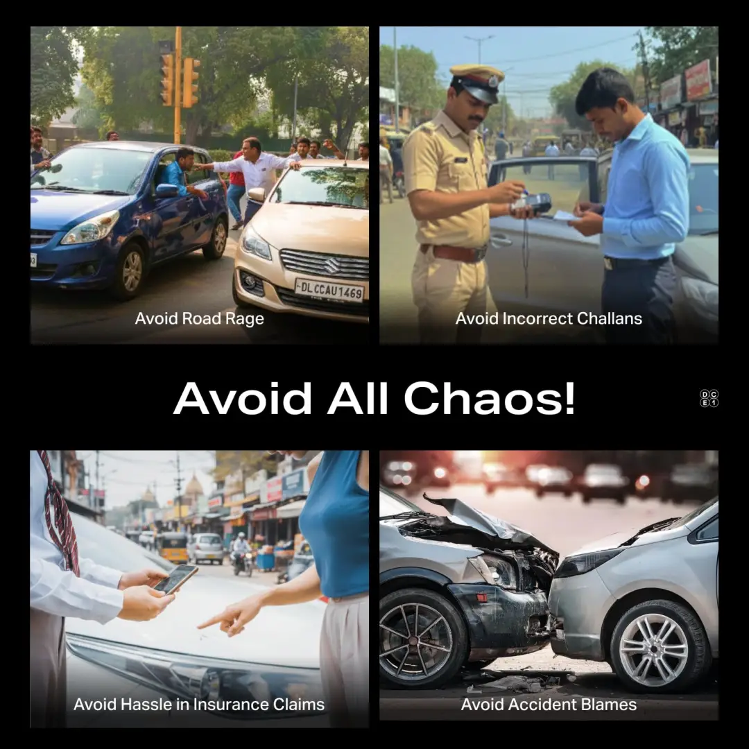 boAt HIVE Dashcam F1 in car installation dashboard view