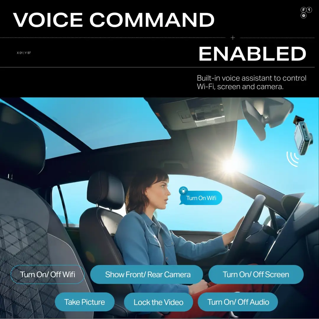 boAt HIVE Dashcam F1 side profile compact design