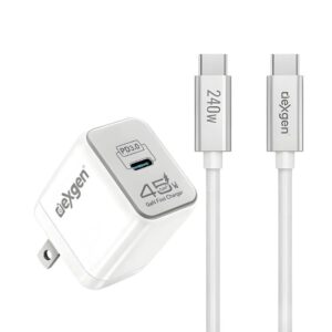 DexGen 45W PD PPS GaN fast charging combo front view