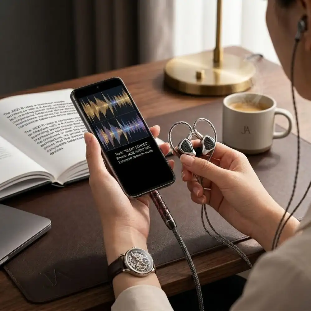 FiiO JIEZI headphone amplifier side profile compact design