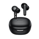 Hoco EQ100 AI translation earbuds with phone stand charging case front view