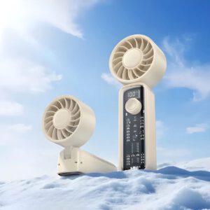 HOCO HX602 portable folding fan front view handheld cooling fan