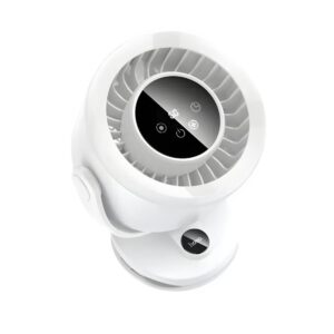 HOCO HX608 3 in 1 automatic rotating clip fan front view