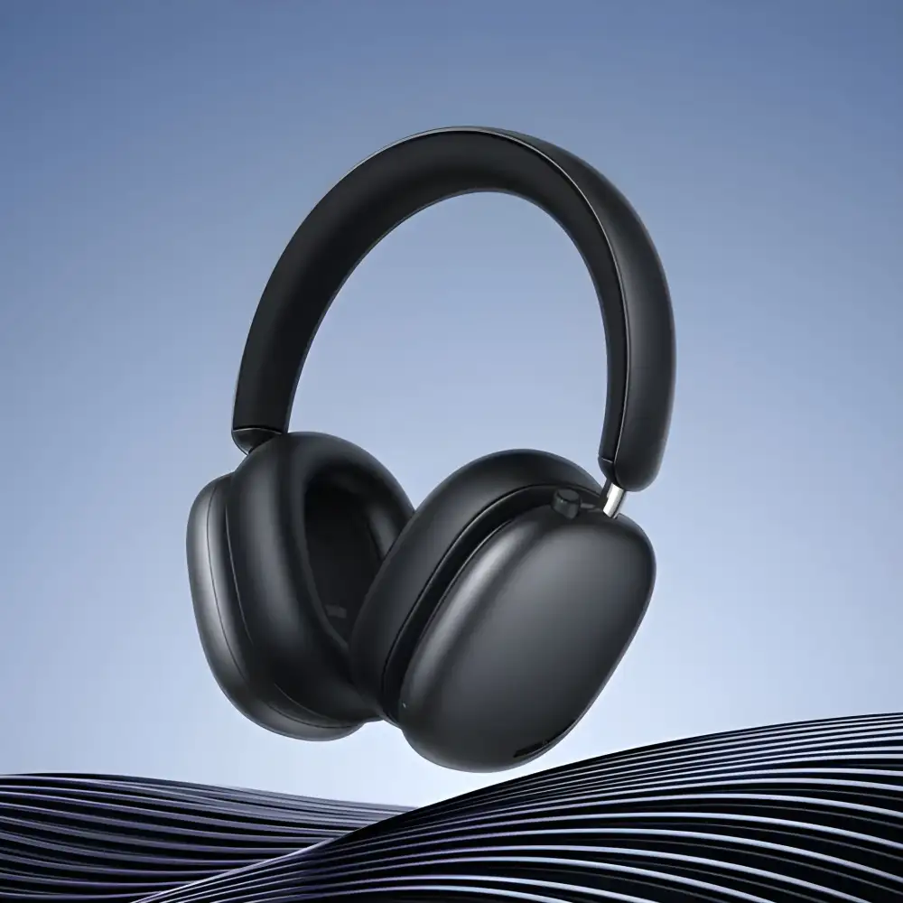 Hoco W63 Bluetooth headphone control buttons and ANC function close up