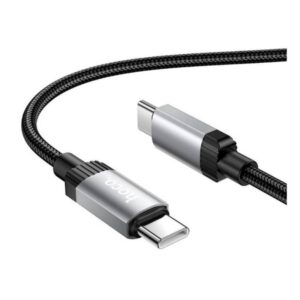 Hoco X117 60W USB C to USB C fast charging cable braided design for smartphones tablets and laptops