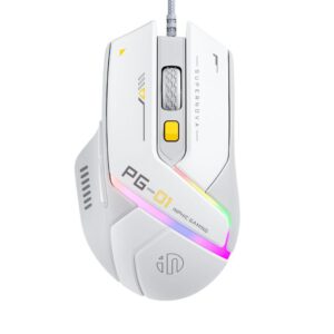 Inphic PG1 wired RGB gaming mouse front view for PC gaming