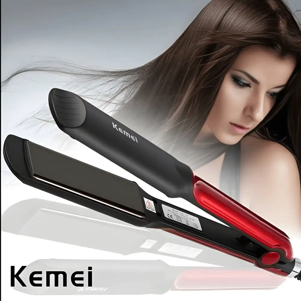 Kemei KM-531 professional straightener ergonomic design for easy use