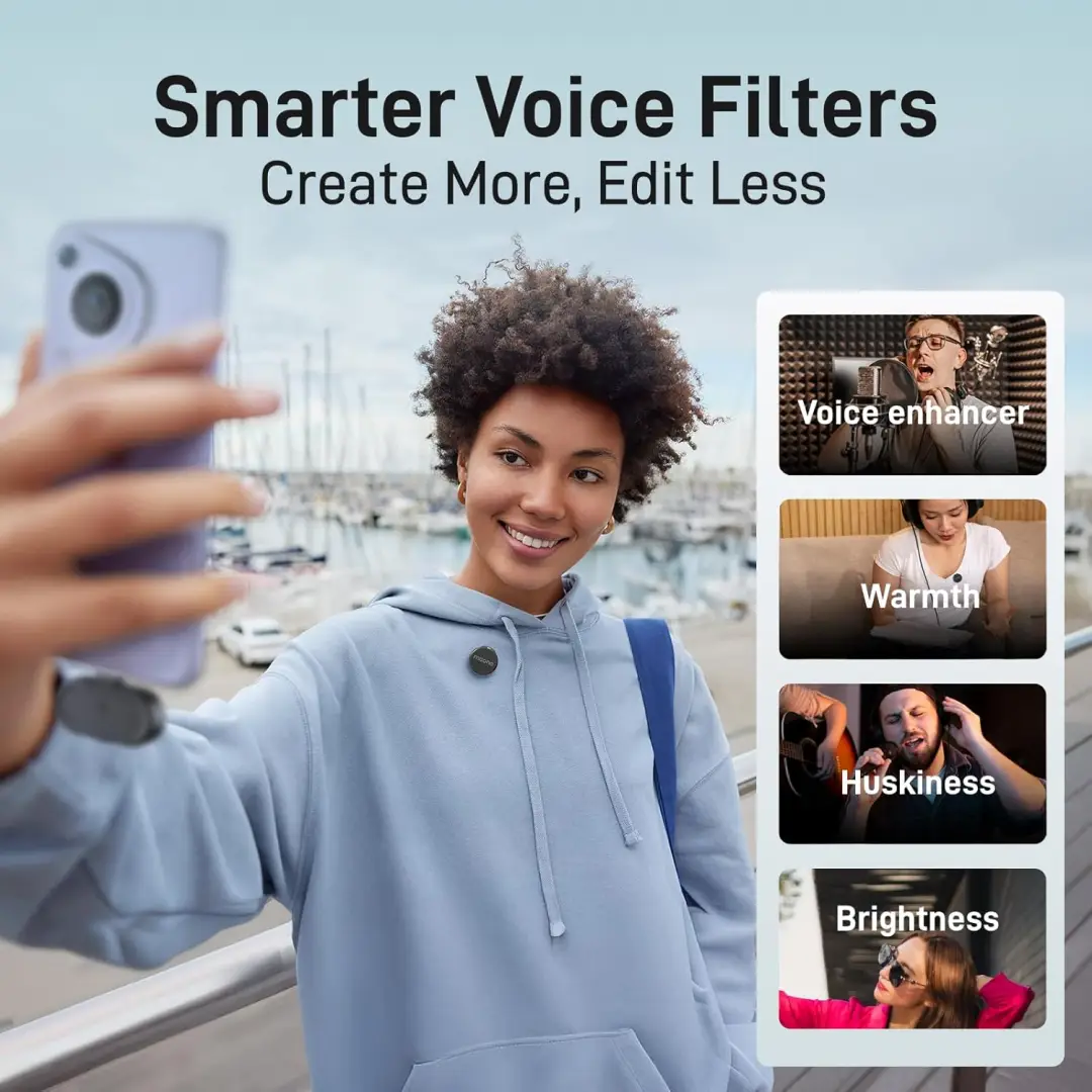 Maono Wave T5 lavalier mic transmitter and receiver wireless audio combo