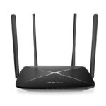 Mercusys AC12G AC1300 dual band gigabit router front view with antennas